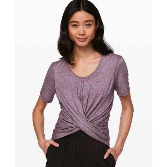 Lululemon Do the Daily Short Sleeve in Smoked Mulberry- Size - 6 - Picture 1 of 8